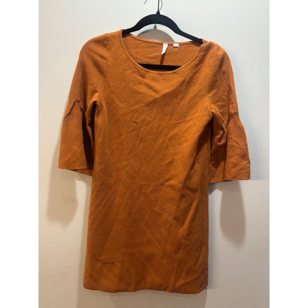 MOTH by Anthropologie Orange Bell Sleeve Knit Dress Size XS?‎